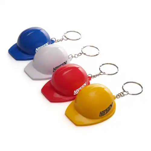 Hard Hat Plastic Bottle Opener Keyring